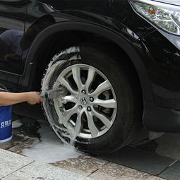 毛刷 洗车刷子轮胎刷轮毂刷汽车用品清洁工具清洗钢圈2件组合套装